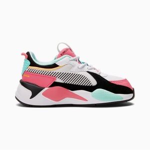 PUMA RS-X Spring Toddler Shoes Puma White-Sun Kissed Coral-Aruba Blue | Size 6C